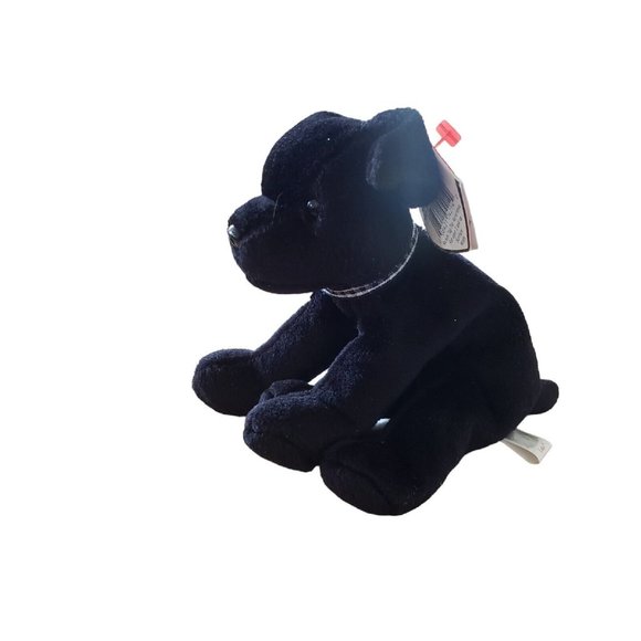 TY Beanie Baby - LUKE the Black Lab (5 inch) - Stuffed Animal Toy Tag is Bent - Picture 4 of 6